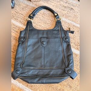 Large black AmeriLeather hobo handbag tote purse Ameri Leather
